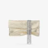 Pochette Zandra in pelle metallizzata vintage platino Pochette Zandra in pelle metallizzata vintage platino