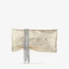 Pochette Zandra in pelle metallizzata vintage platino Pochette Zandra in pelle metallizzata vintage platino