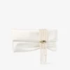 Pochette Zandra in raso avorio Pochette Zandra in raso avorio