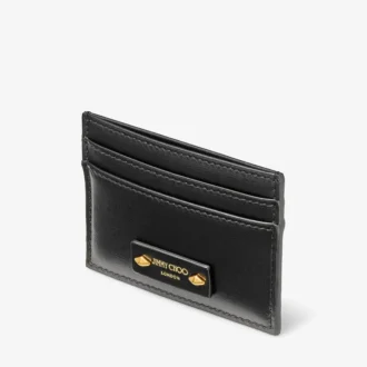 Portacarte in pelle nera Umika