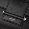 Portafoglio a barra con catena Borsa a tracolla in pelle Biker nera Portafoglio a barra con catena Borsa a tracolla in pelle Biker nera