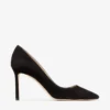 Romy 85 Décolleté a punta in camoscio nero Romy 85 Décolleté a punta in camoscio nero