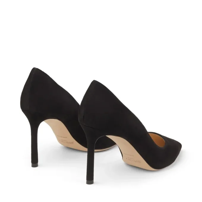 Romy 85 Décolleté a punta in camoscio nero Romy 85 Décolleté a punta in camoscio nero