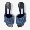 Sandali Alexia 70 in denim a trama incrociata