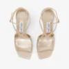 Sandali Azia 110 in pelle metallizzata dorata