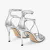 Sandali Azia 95 in pelle metallizzata argento