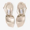 Sandali Azia 95 in pelle metallizzata dorata
