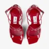Sandali Azia 95 in vernice rosso rubino