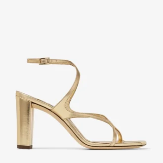 Sandali Azie 85 in pelle nappa metallizzata dorata