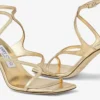 Sandali Azie 85 in pelle nappa metallizzata dorata