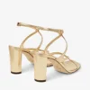 Sandali Azie 85 in pelle nappa metallizzata dorata