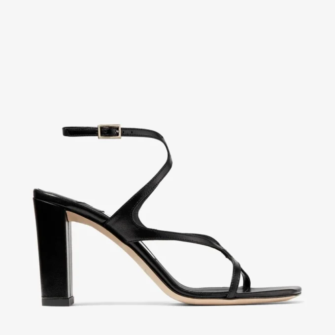 Sandali Azie 85 in pelle nappa nera