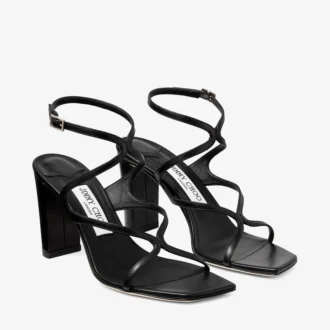 Sandali Azie 85 in pelle nappa nera