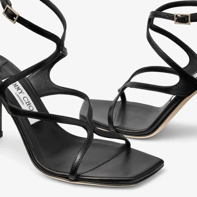 Sandali Azie 85 in pelle nappa nera
