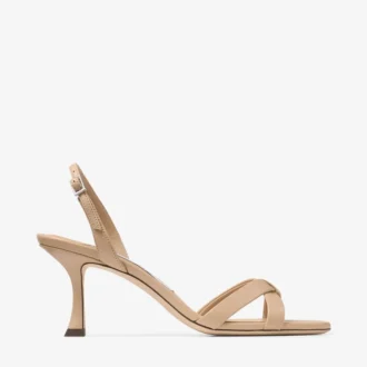 Sandali con cinturino posteriore in pelle nappa Elsy 70 Chai