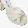 Sandali con plateau Kove 120 in raffia fine naturale Sandali con plateau Kove 120 in raffia fine naturale