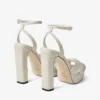 Sandali con plateau Kove 120 in raffia fine naturale Sandali con plateau Kove 120 in raffia fine naturale