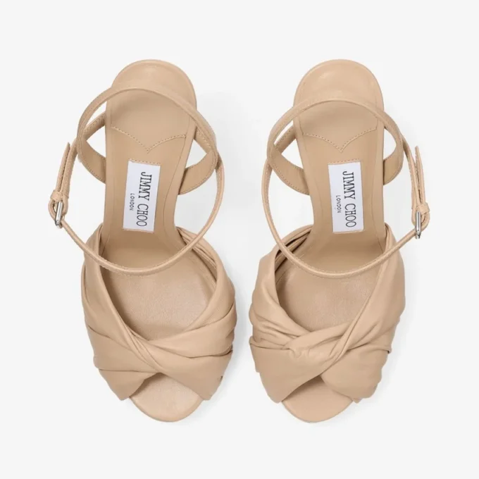 Sandali Elly 120 Chai in morbida pelle Glove e nappa lucida