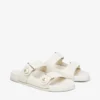 Sandali Fayence in pelle color latte con decorazioni in perle Sandali Fayence in pelle color latte con decorazioni in perle