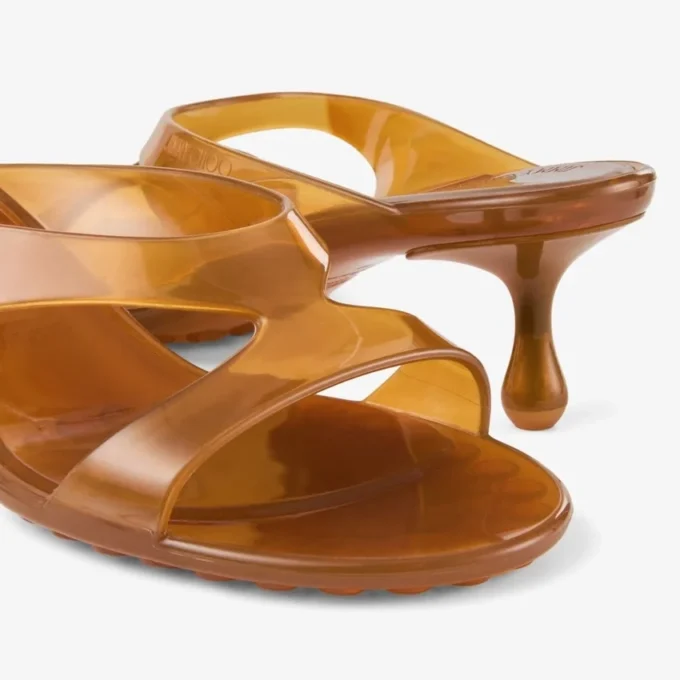 Sandali Jelly Drop 50 in gelatina color ambra Sandali Jelly Drop 50 in gelatina color ambra