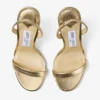 Sandali Jenn 100 in pelle nappa metallizzata dorata Sandali Jenn 100 in pelle nappa metallizzata dorata