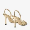 Sandali Jenn 100 in pelle nappa metallizzata dorata Sandali Jenn 100 in pelle nappa metallizzata dorata