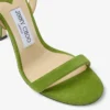 Sandali Jenn 100 in pelle scamosciata color trifoglio Sandali Jenn 100 in pelle scamosciata color trifoglio