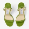Sandali Jenn 100 in pelle scamosciata color trifoglio Sandali Jenn 100 in pelle scamosciata color trifoglio