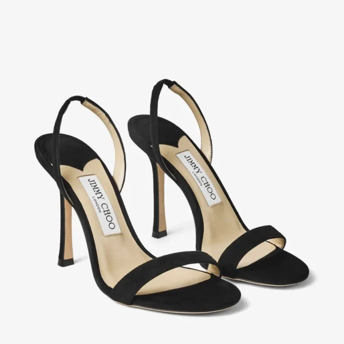 Sandali Jenn 100 in pelle scamosciata nera Sandali Jenn 100 in pelle scamosciata nera