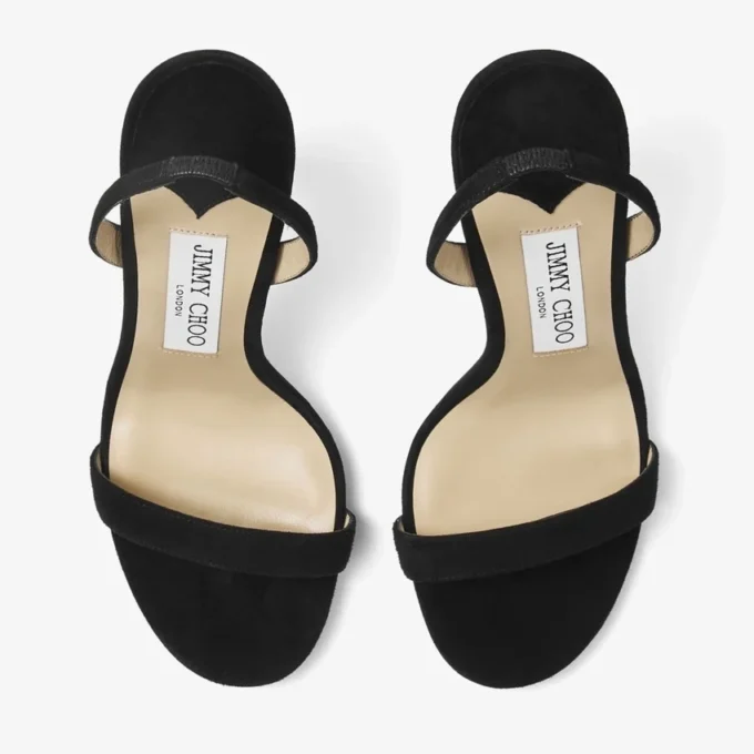 Sandali Jenn 100 in pelle scamosciata nera Sandali Jenn 100 in pelle scamosciata nera