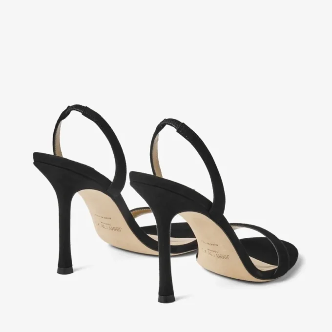 Sandali Jenn 100 in pelle scamosciata nera Sandali Jenn 100 in pelle scamosciata nera