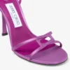 Sandali Leo 100 in raso viola orchidea Sandali Leo 100 in raso viola orchidea