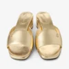 Sandali mules Dina 45 in pelle metallizzata dorata Sandali mules Dina 45 in pelle metallizzata dorata
