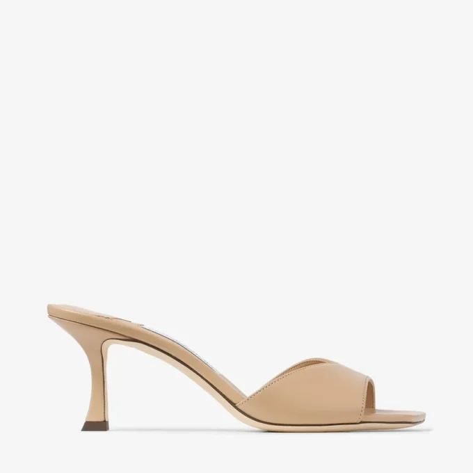 Sandali mules Skye 70 in pelle di vitello Chai Sandali mules Skye 70 in pelle di vitello Chai