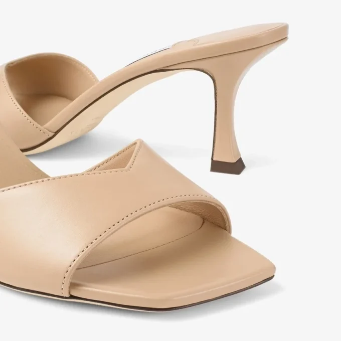 Sandali mules Skye 70 in pelle di vitello Chai Sandali mules Skye 70 in pelle di vitello Chai