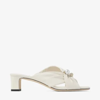 Sandali Rafi 45 in morbida pelle color latte