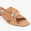 Sandali Rafi 45 in pelle scamosciata color caramello