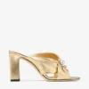 Sandali Rafi 85 in nappa metallizzata dorata