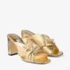 Sandali Rafi 85 in nappa metallizzata dorata