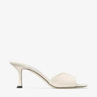 Sandali Skye 70 in pelle color latte