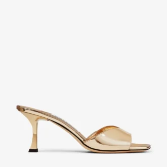 Sandali Skye 70 in pelle metallizzata dorata