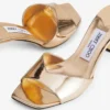 Sandali Skye 70 in pelle metallizzata dorata Sandali Skye 70 in pelle metallizzata dorata