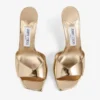 Sandali Skye 70 in pelle metallizzata dorata Sandali Skye 70 in pelle metallizzata dorata