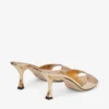 Sandali Skye 70 in pelle metallizzata dorata Sandali Skye 70 in pelle metallizzata dorata