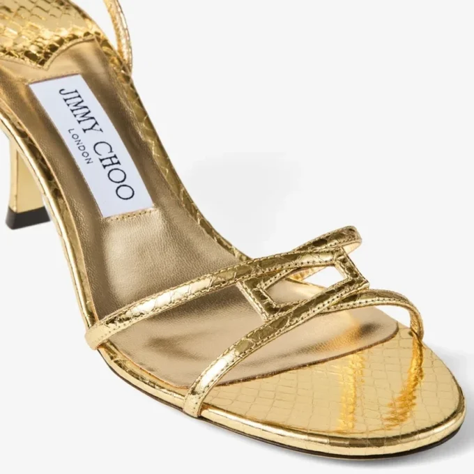 Sandalo in pelle Candy Wrap Leo 65 Gold del 1998