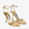 Sandalo Leo 100 in pelle Candy Wrap dorata Sandalo Leo 100 in pelle Candy Wrap dorata