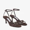 Sandalo Leo 65 in pelle scamosciata color cioccolato Sandalo Leo 65 in pelle scamosciata color cioccolato