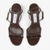 Sandalo Leo 65 in pelle scamosciata color cioccolato Sandalo Leo 65 in pelle scamosciata color cioccolato