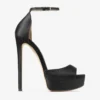 Sandalo Max 150 in raso nero