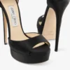 Sandalo Max 150 in raso nero